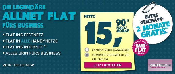 Yourfone Business Allnet Flat