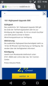 1&1 Datenvolumen einmalig aufladen