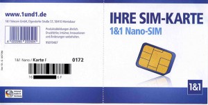 1und1 Nano-SIM