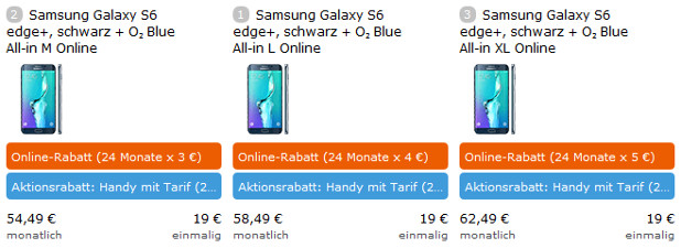 Galaxy S6 EDGE Plus O2 Allnet Flat