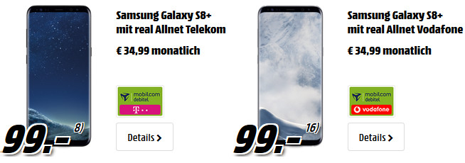 Galaxy S8 Plus Handyvertrag Media Markt