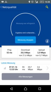 Messung Internet Geschwindigkeit