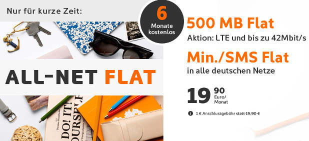 Simyo All-Net-Flat 6 Freimonate Deal