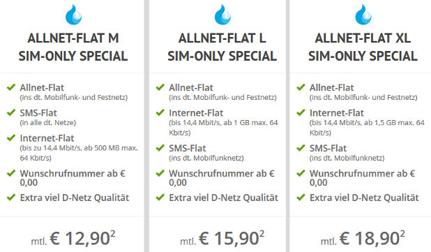 Sparhandy Allnet-Flat XL SIM-Only Special