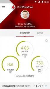Vodafone Datenvolumen abfragen